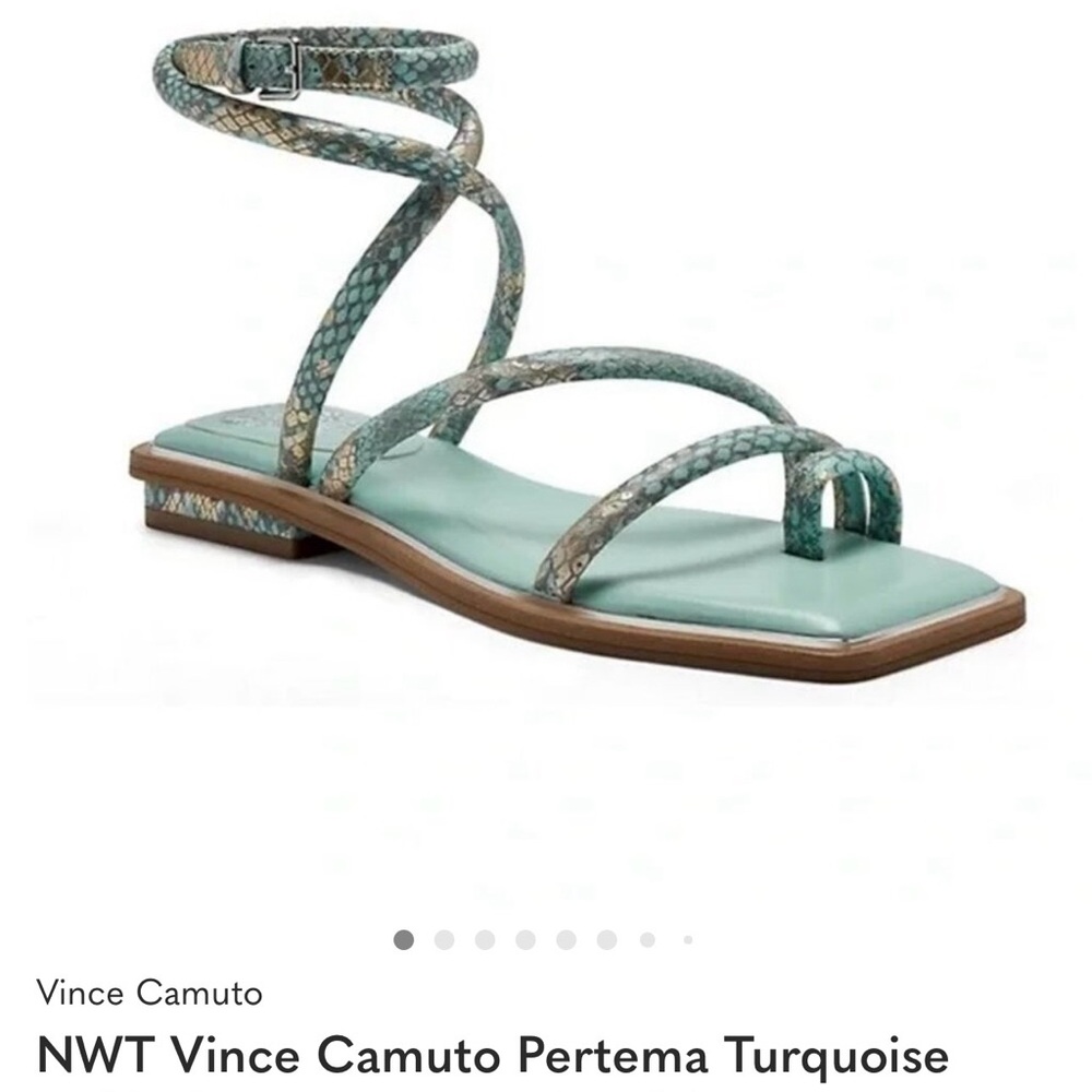 🦄🦄 VINCE CAMUTO Green Strappy Sandals - Picture 6 of 6
